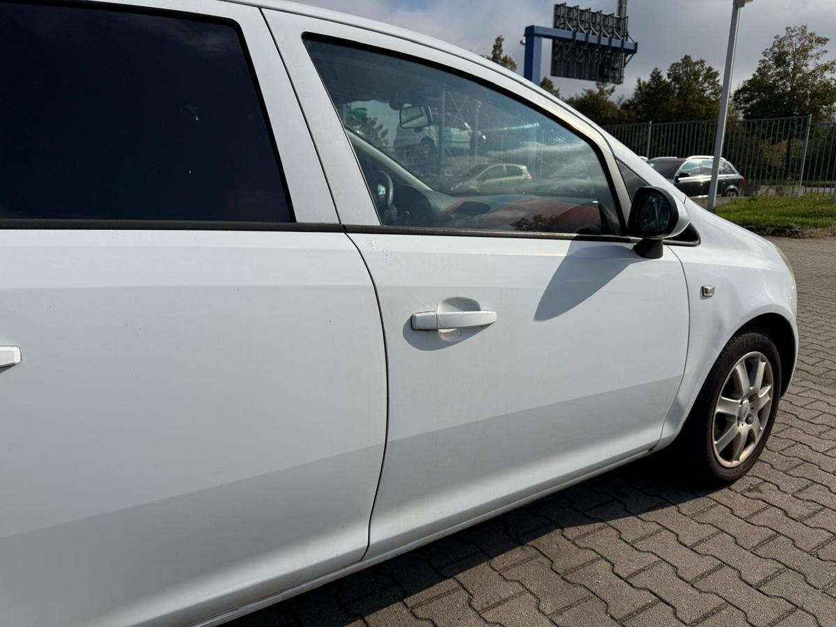 Opel Corsa D original Tür vorn rechts Y474 Casablancaweiß Rohbau 5 Türer BJ08